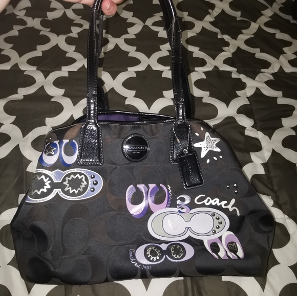 Authentic Coach logo canvas satchel - Picture 4 of 5